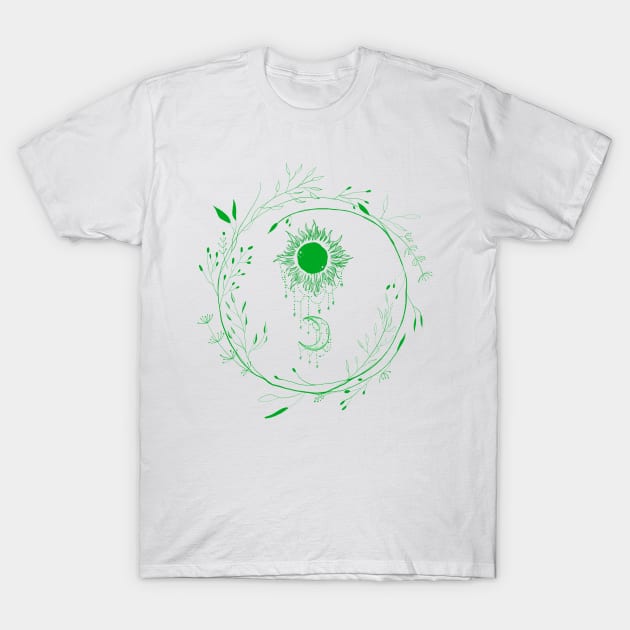 The Sun & The Moon T-Shirt by thecolddots